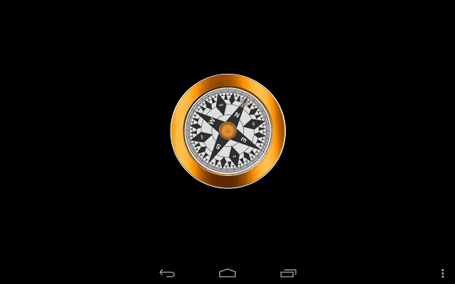 Screenshot compass using magnetic field sensor and accelerometer