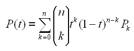 Bernstein polynomial for points